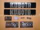 traktor felirat készlet Kubota B6000